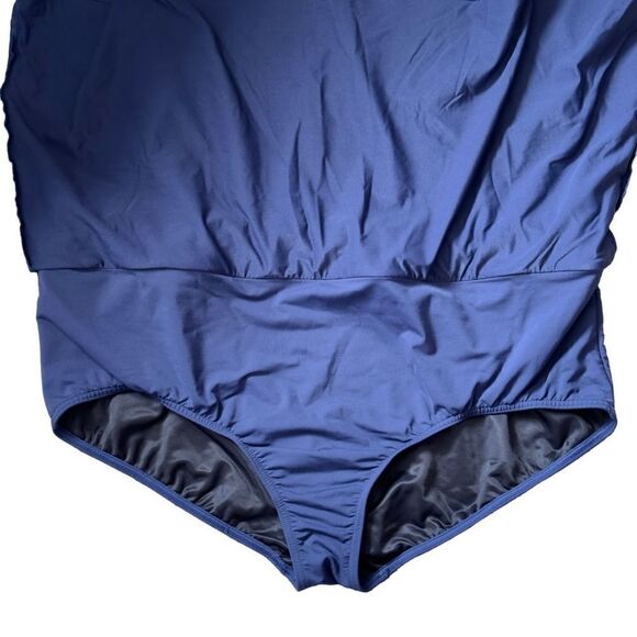 Lands’ End Women's Plus Size Tummy Control Swim Skirt Swim Bottoms Size 24W - Picture 2 of 10